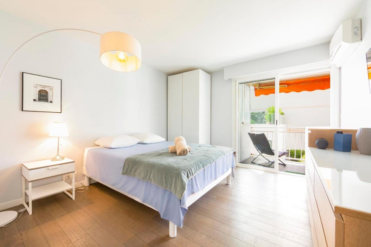 Modern Apartment 2 Bedrooms Quiet Terrace In A Palm Beach Area, 30 Meters From Seaside Cannes Exteriér fotografie
